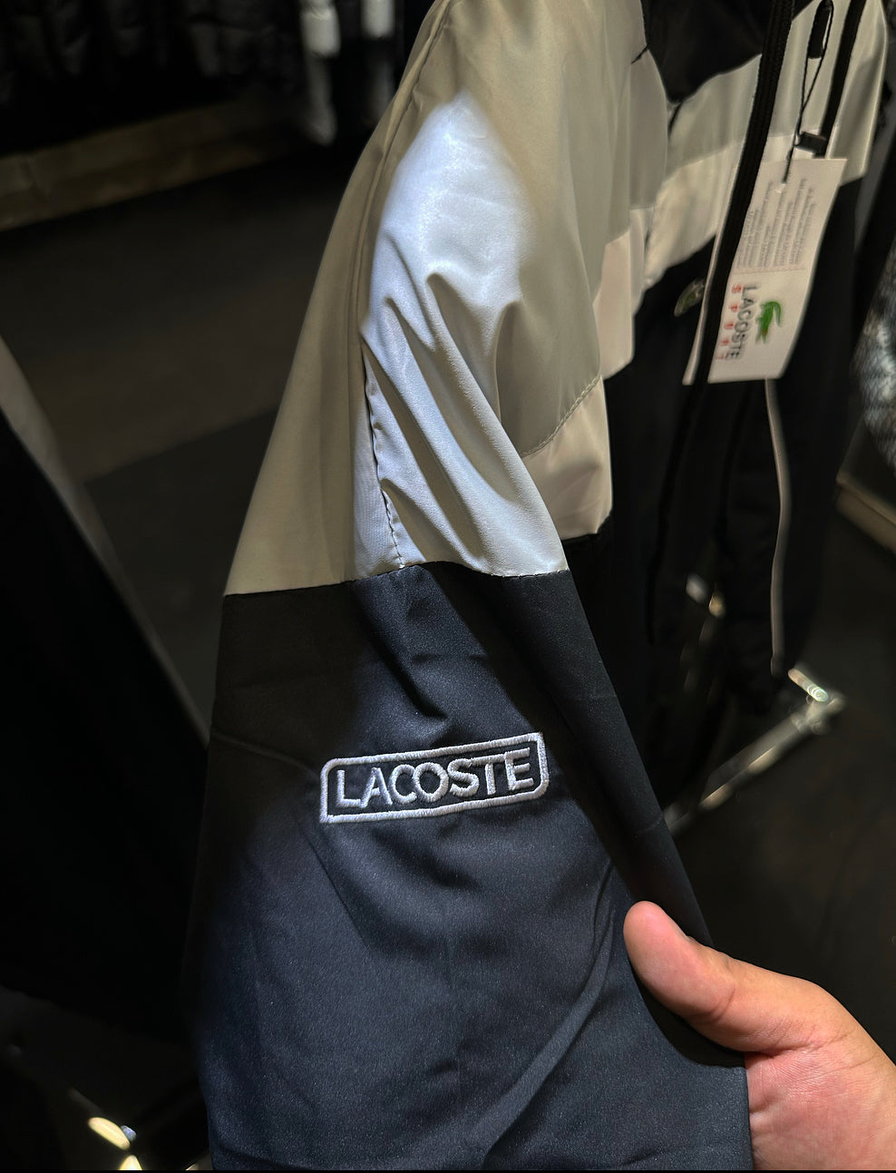 LACOSTE ΣΕΤ- ΜΑΥΡΟ ΓΚΡΙ FINISH SEAZON