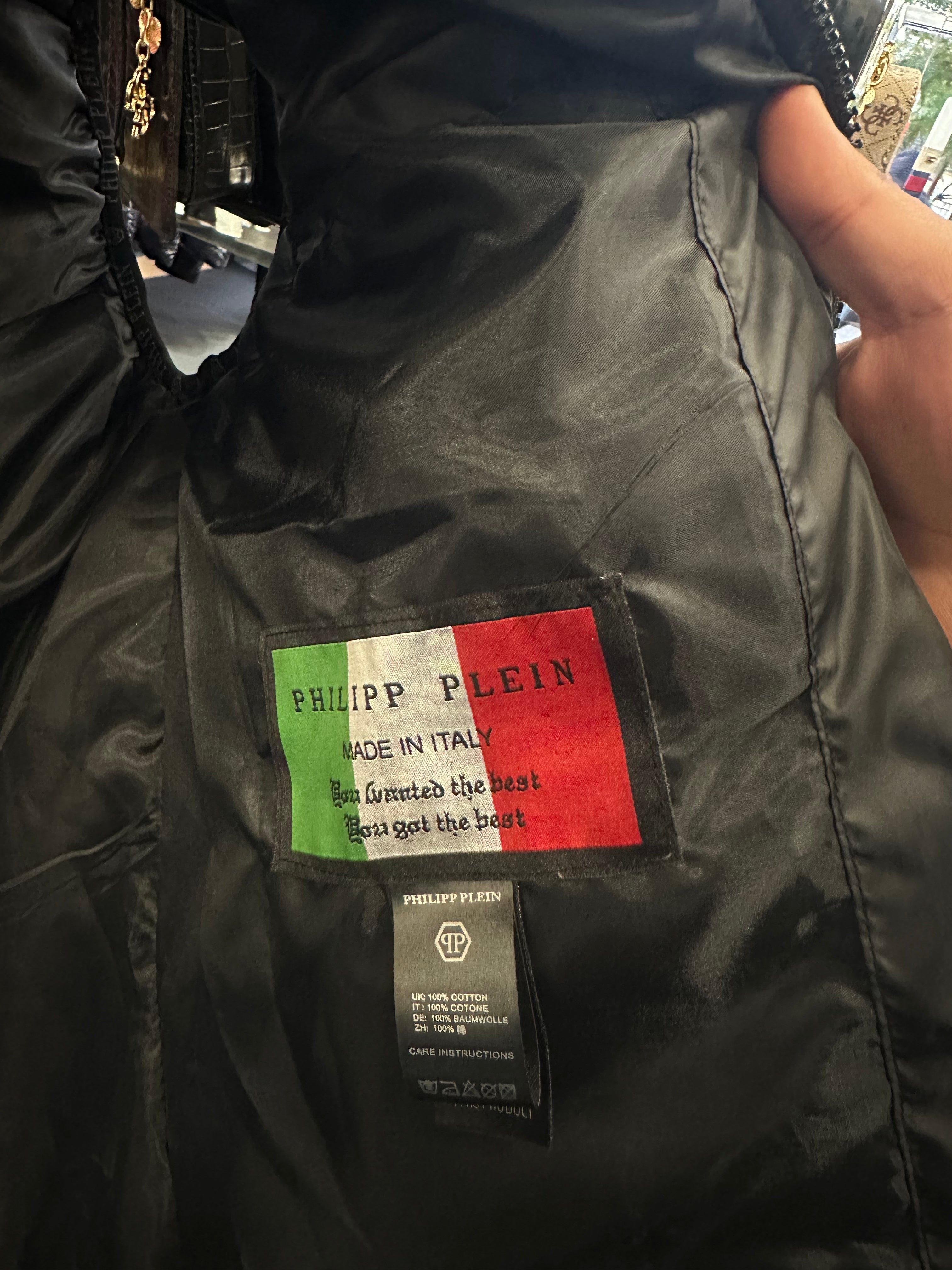 philipp plein Αμάνικο μαύρο